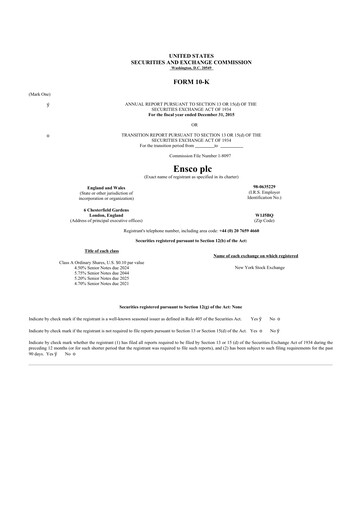 Thumbnail Valaris 10-K Annual Report 2015