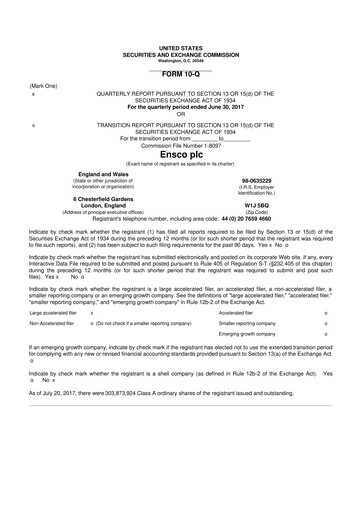 Thumbnail Valaris 10-Q Quarterly Report FY2017 