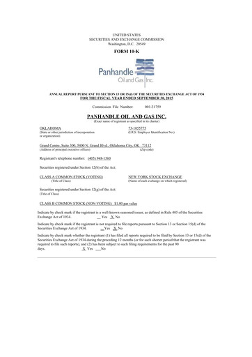 Thumbnail PHX Minerals 10-K Annual Report 2015