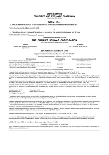 Thumbnail Charles Schwab 10-K Annual Report 2025