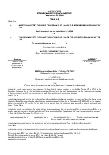 Thumbnail Abeona Therapeutics
 10-Q Quarterly Report FY2012 