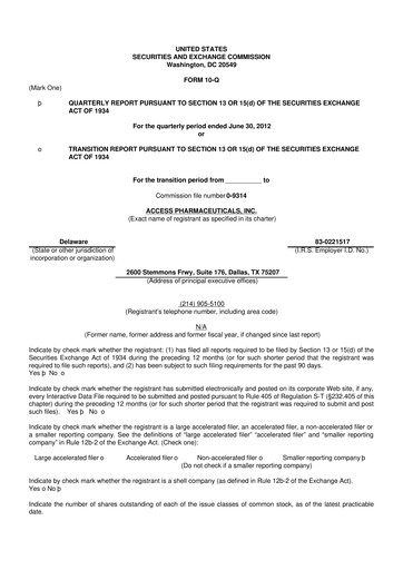 Thumbnail Abeona Therapeutics
 10-Q Quarterly Report FY2012 