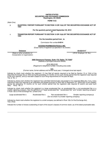 Thumbnail Abeona Therapeutics
 10-Q Quarterly Report FY2012 