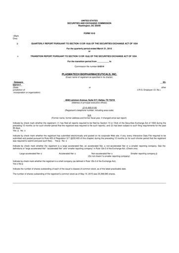 Thumbnail Abeona Therapeutics
 10-Q Quarterly Report FY2015 