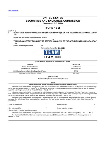 Thumbnail Team Inc 10-Q Quarterly Report FY2016 