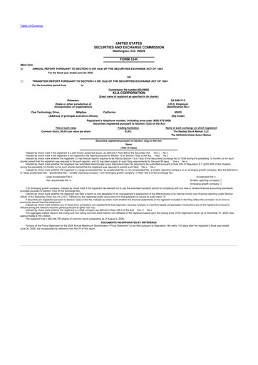 Thumbnail KLA 10-K Annual Report 2026