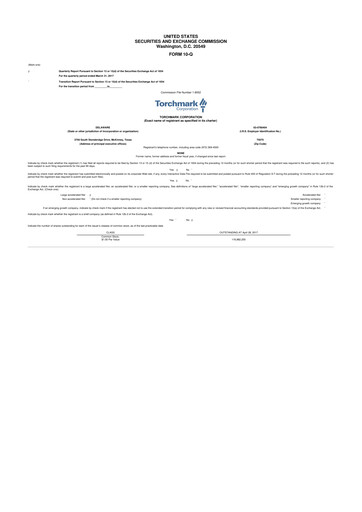 Thumbnail Globe Life
 10-Q Quarterly Report FY2017 