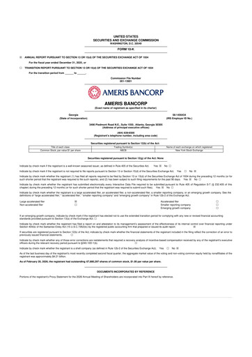 Thumbnail Ameris Bancorp
 10-K Annual Report 2025