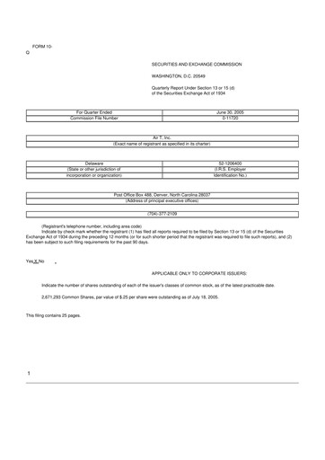 Thumbnail Air T, Inc. 10-Q Quarterly Report FY 