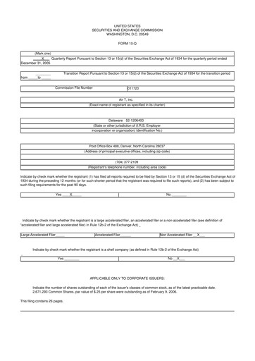 Thumbnail Air T, Inc. 10-Q Quarterly Report FY 