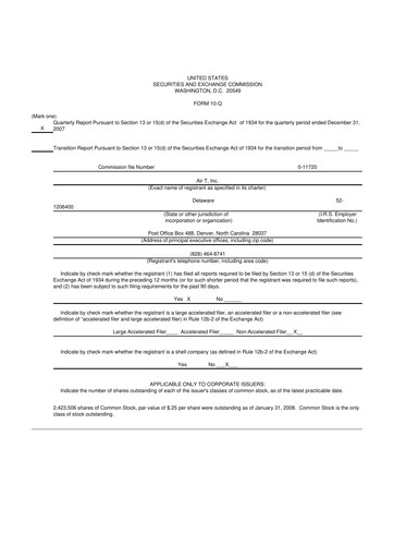Thumbnail Air T, Inc. 10-Q Quarterly Report FY 