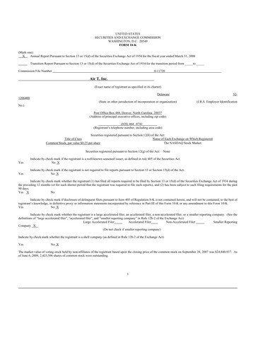 Thumbnail Air T, Inc. 10-K Annual Report 