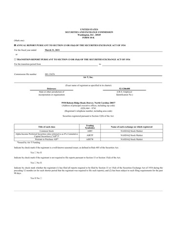 Thumbnail Air T, Inc. 10-K Annual Report 2020