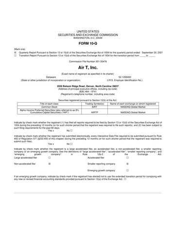 Thumbnail Air T, Inc. 10-Q Quarterly Report FY2022 