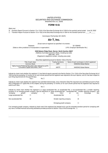Thumbnail Air T, Inc. 10-Q Quarterly Report FY2023 