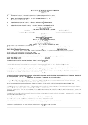 Thumbnail Novo Nordisk 20-F Annual Report 2025