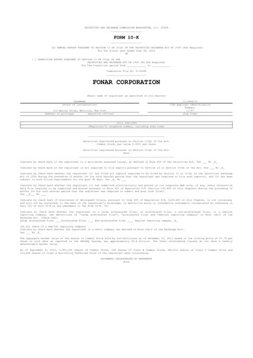 Thumbnail Fonar Corporation
 10-K Annual Report 