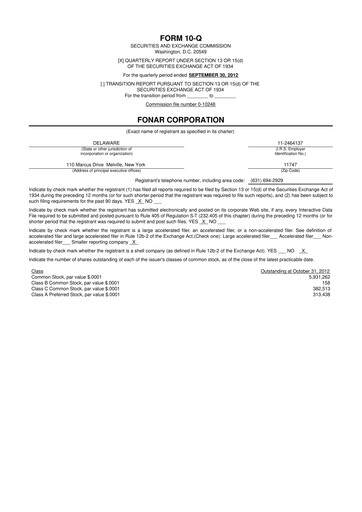 Vorschaubild Fonar Corporation
 10-Q Quartalsbericht  
