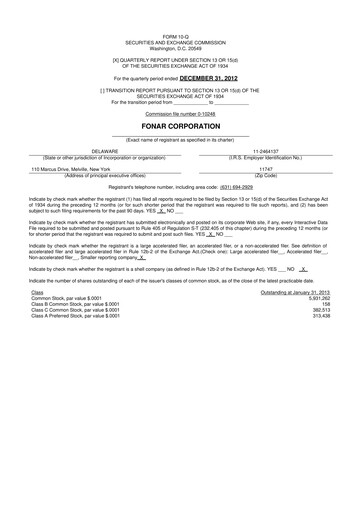 Vorschaubild Fonar Corporation
 10-Q Quartalsbericht 2013 