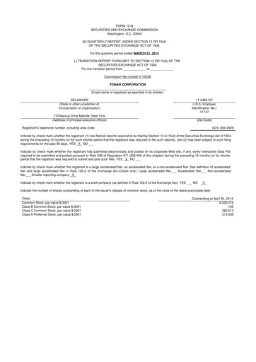 Vorschaubild Fonar Corporation
 10-Q Quartalsbericht 2014 