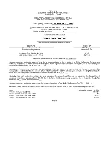 Vorschaubild Fonar Corporation
 10-Q Quartalsbericht 2016 