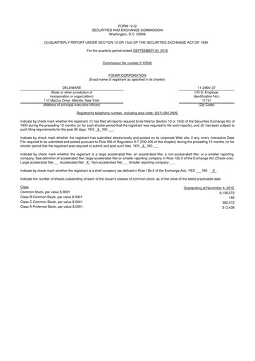 Vorschaubild Fonar Corporation
 10-Q Quartalsbericht 2017 