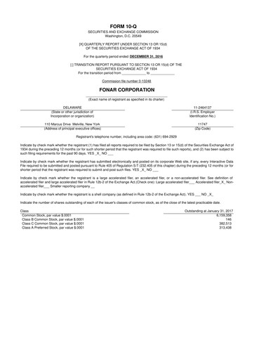 Vorschaubild Fonar Corporation
 10-Q Quartalsbericht 2017 