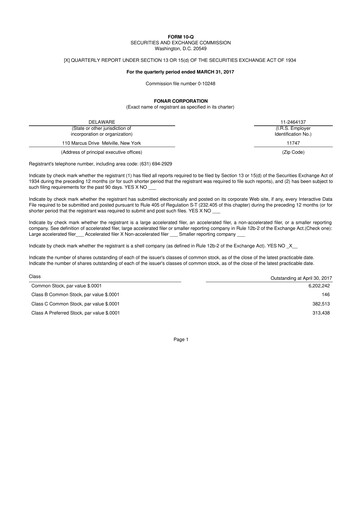 Vorschaubild Fonar Corporation
 10-Q Quartalsbericht 2017 