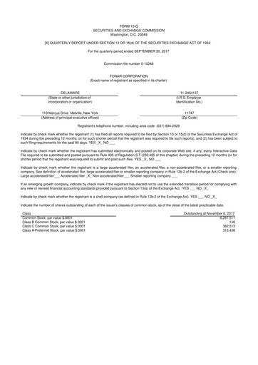 Vorschaubild Fonar Corporation
 10-Q Quartalsbericht 2018 