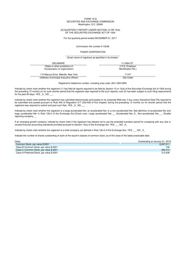 Vorschaubild Fonar Corporation
 10-Q Quartalsbericht 2018 