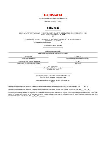 Thumbnail Fonar Corporation
 10-K Annual Report 2018