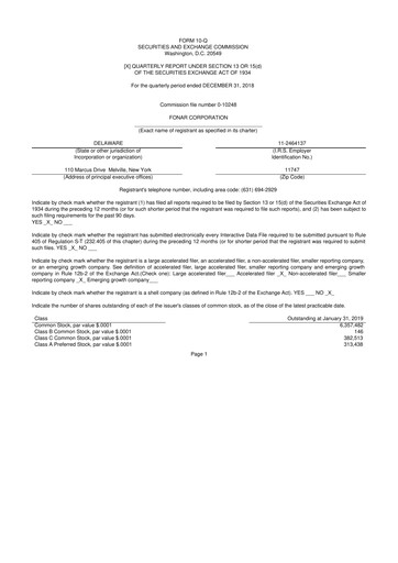 Vorschaubild Fonar Corporation
 10-Q Quartalsbericht 2019 