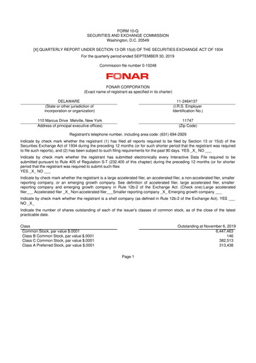 Vorschaubild Fonar Corporation
 10-Q Quartalsbericht 2020 