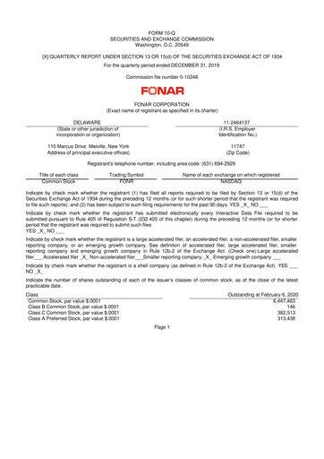 Vorschaubild Fonar Corporation
 10-Q Quartalsbericht 2020 