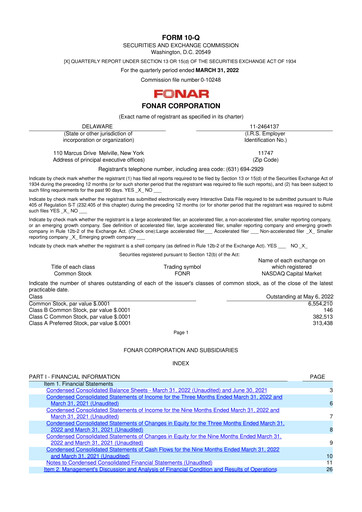 Vorschaubild Fonar Corporation
 10-Q Quartalsbericht 2022 