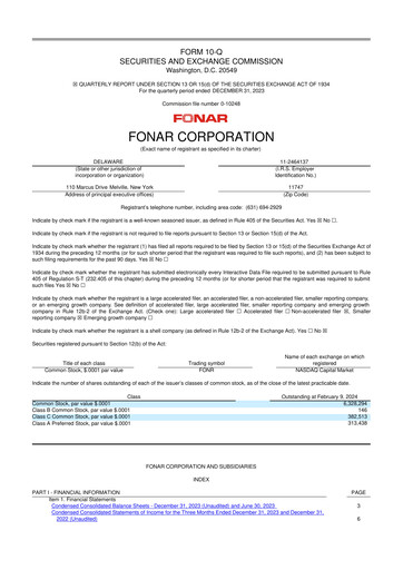 Vorschaubild Fonar Corporation
 10-Q Quartalsbericht 2024 