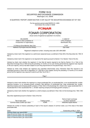 Vorschaubild Fonar Corporation
 10-Q Quartalsbericht 2025 