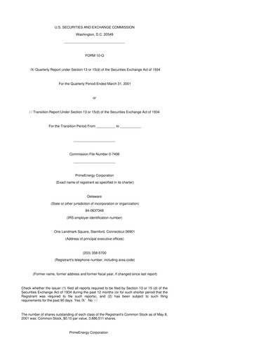 Thumbnail PrimeEnergy Resources 10-Q Quarterly Report FY 