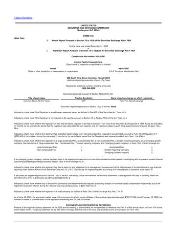 Thumbnail Central Pacific Financial 10-K Annual Report 2025