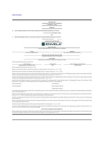 Miniature Envela Corporation 10-K Rapport annuel 2024