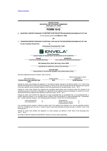 Vorschaubild Envela Corporation 10-Q Quartalsbericht 2025 