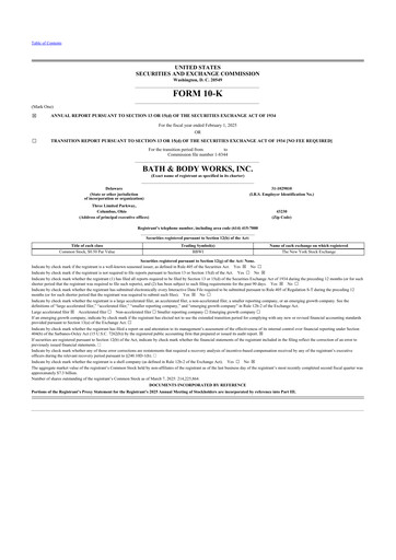 Thumbnail Bath & Body Works 10-K Annual Report 2024