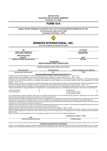 Thumbnail Brinker International
 10-K Annual Report 2026