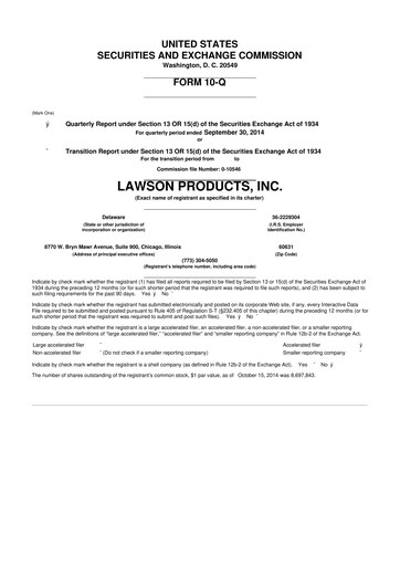 Thumbnail Distribution Solutions Group 10-Q Quarterly Report FY2014 