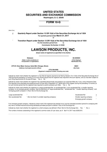 Thumbnail Distribution Solutions Group 10-Q Quarterly Report FY2017 