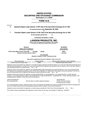 Thumbnail Distribution Solutions Group 10-Q Quarterly Report FY2020 