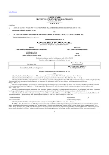 Thumbnail Onto Innovation 10-K Annual Report 2011