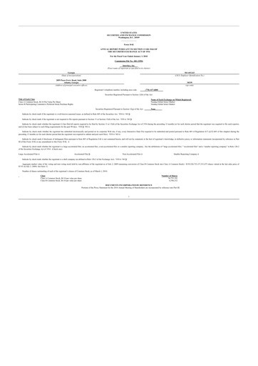 Miniature Interface, Inc. 10-K Rapport annuel 