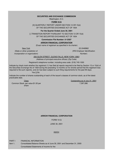 Miniature Arrow Financial 10-Q Rapport trimestriel  