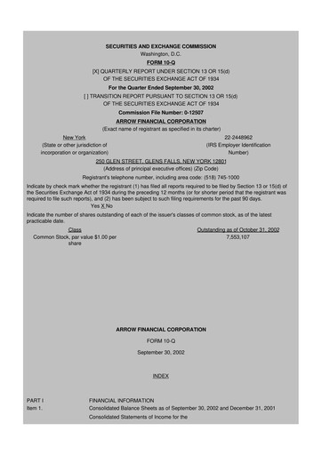 Miniature Arrow Financial 10-Q Rapport trimestriel  